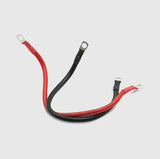 Battery Inverter Cable Set with Terminals - Industrial Panel Copper Cable for Motorcycle, Automotive, Marine, Solar (Red and Black)