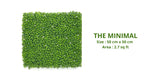 Vertical Garden Artifical Mat with Leaves I Artifical Grass for Wall Decoration I Artificial Grass Tiles for Balcony
