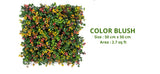 Vertical Garden Artifical Mat with Leaves I Artifical Grass for Wall Decoration I Artificial Grass Tiles for Balcony