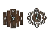 Wooden Mechanical Wall Clock for Home, Office, Living Room, Bedroom - Vintage Modern Wall Clock Without Frame Rustic Décor, 31 cm
