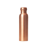 Copper Water Bottle Glossy Finish - Leak proof Cap - 950 ml - Perfect for Healthy and Ayurvedic lifestyle